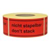 TransPak Hinweis Etiketten nicht stapelbar 1.000 Stk/Rolle
