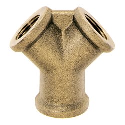 Lüdecke Dreiwegestück Temperguss, 3 x R 1' IG