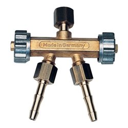 GCE Doppelabzweigventil O2 G1/4R