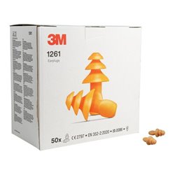 3M Gehörschutzstöpsel 1261, ohne Kordel wiederverwendbar