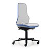 bimos Arbeitsstuhl ESD Neon 2, blau Sitzhöhe 450-620 mm mit Rollen, ohne Polster