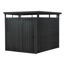 floraworld Systemhaus m. Oberlicht5 qm anthrazit204 x 245 x 2 26 cm