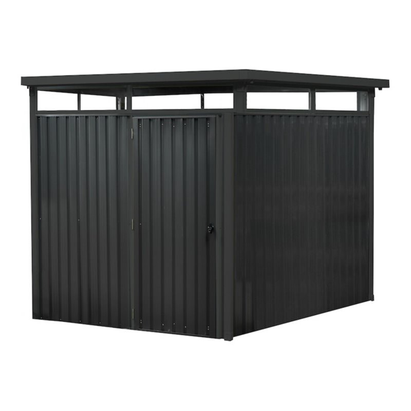 floraworld Systemhaus m. Oberlicht5 qm anthrazit204 x 245 x 2 26 cm