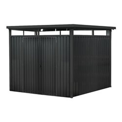 floraworld Systemhaus m. Oberlicht7 qm anthrazit290 x 245 x 2 26 cm