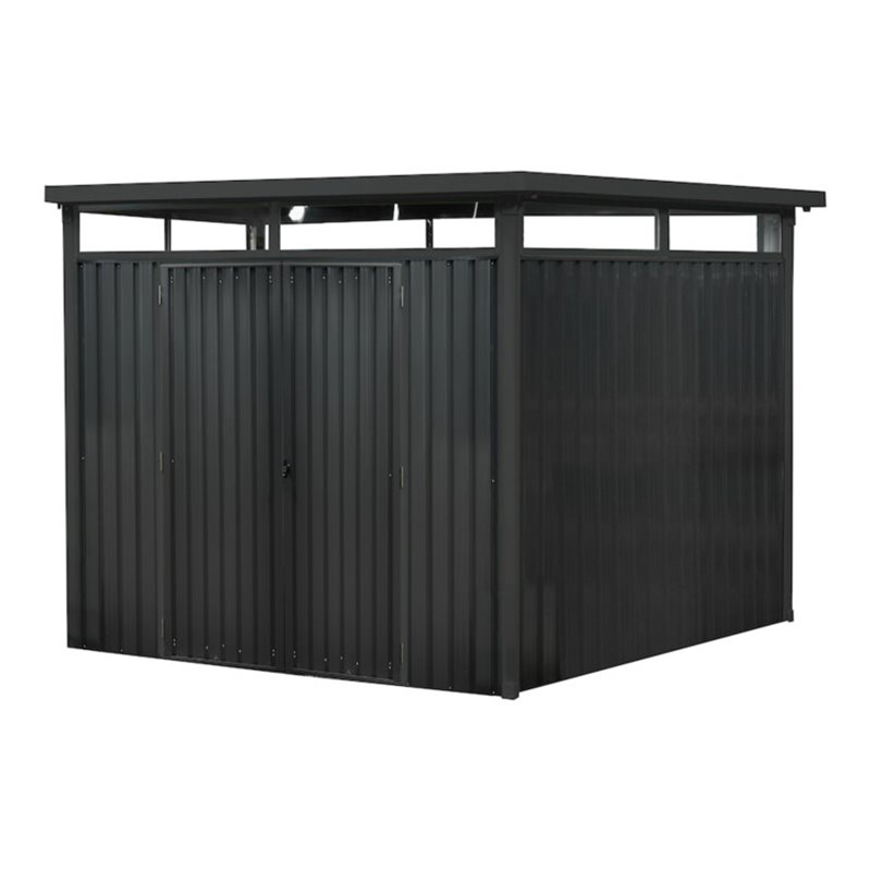 floraworld Systemhaus m. Oberlicht7 qm anthrazit290 x 245 x 2 26 cm