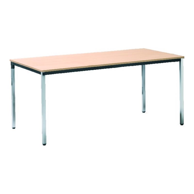 Tisch 2000x800 mm chrom / Buche