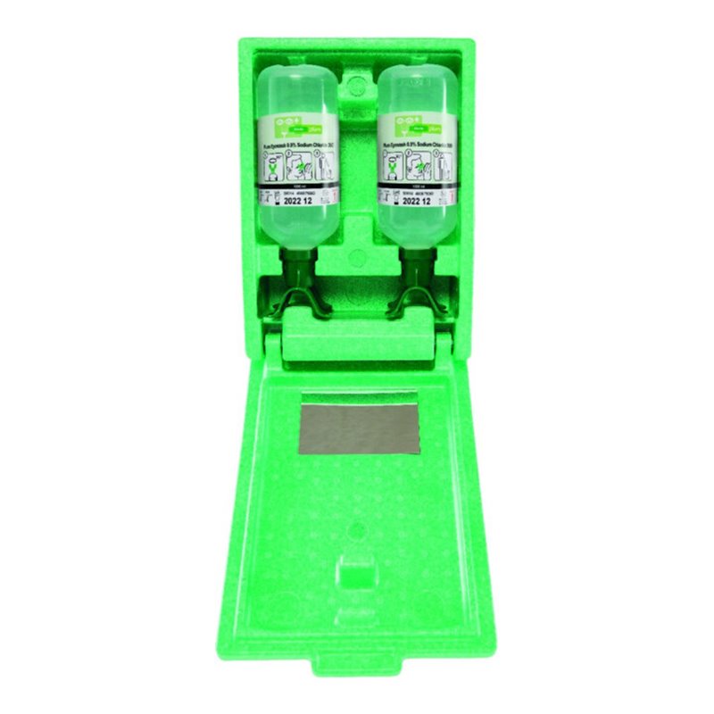 PLUM Augenspülstation Duo(2Fl. a 1000 ml in Wandbox)