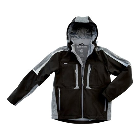 Excess Softshelljacke Proaktiv, Gr. L, schwarz/grau