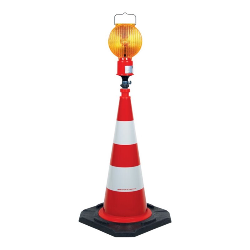 horizont Leitkegel-Blitzleuchte für Batterie- ohne Akkubetrieb