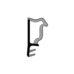 TRELLEBORG Flügelfalzdichtung D3630Schwarz