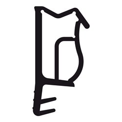 TRELLEBORG Flugelfalzdichtung D3830 3mm Nut, grau