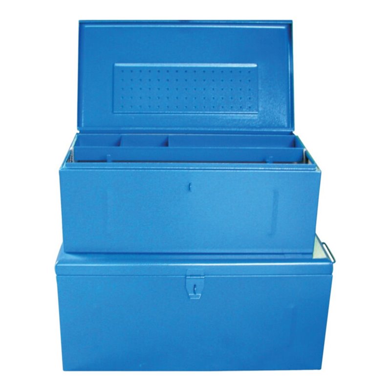 Stahlblechkoffer blau 910x530x430mm (H)