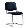Besucher-Stuhl ISO swing chrom/schwarz