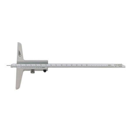 Helios Preisser Tiefenmessschieber mit Messstift 200mm