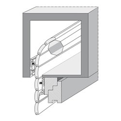 ELLEN Rolladenprofil RAP-Plus z. kleben Alu, silber, L 1500mm