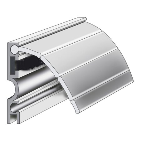 ELLEN Rolladenprofil RAP-Plus z. kleben Alu, silber, L 2000mm