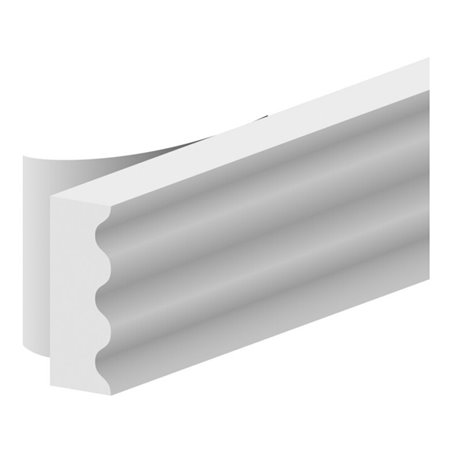 ELLEN Dichtungband Ellenflex K-Profil, weiß Br9 x L7,5mtr, Sp-maß 2-3