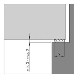 ELLEN Dichtungband Ellenflex K-Profil, weiß Br9 x L7,5mtr, Sp-maß 2-3