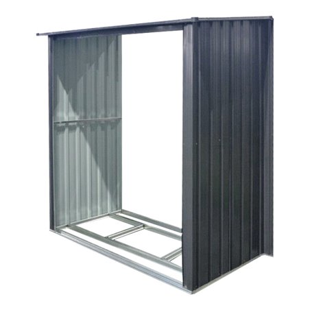 floraworld Anbau-Holzunterstandfür G erätehäuser153 x 81 x 159 /170 cm