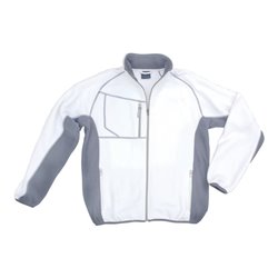 Excess Fleecejacke Champ, Gr. M, weiß/grau