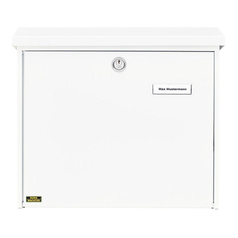 Burg-Wächter Briefkasten Comfort 913 W abschließbar weiß verzinkt