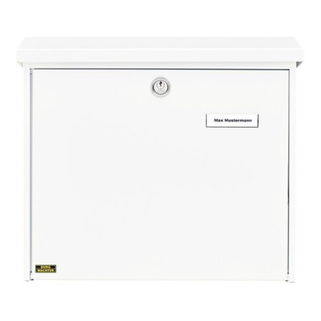 Burg-Wächter Briefkasten Comfort 913 W abschließbar weiß verzinkt