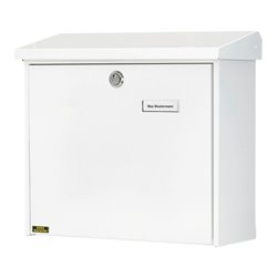 Burg-Wächter Briefkasten Comfort 913 W abschließbar weiß verzinkt