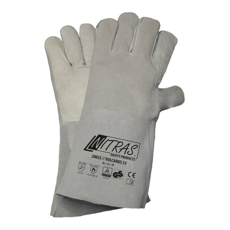 NITRAS Schweißerhandschuh VULCANUS 35, Gr. 10