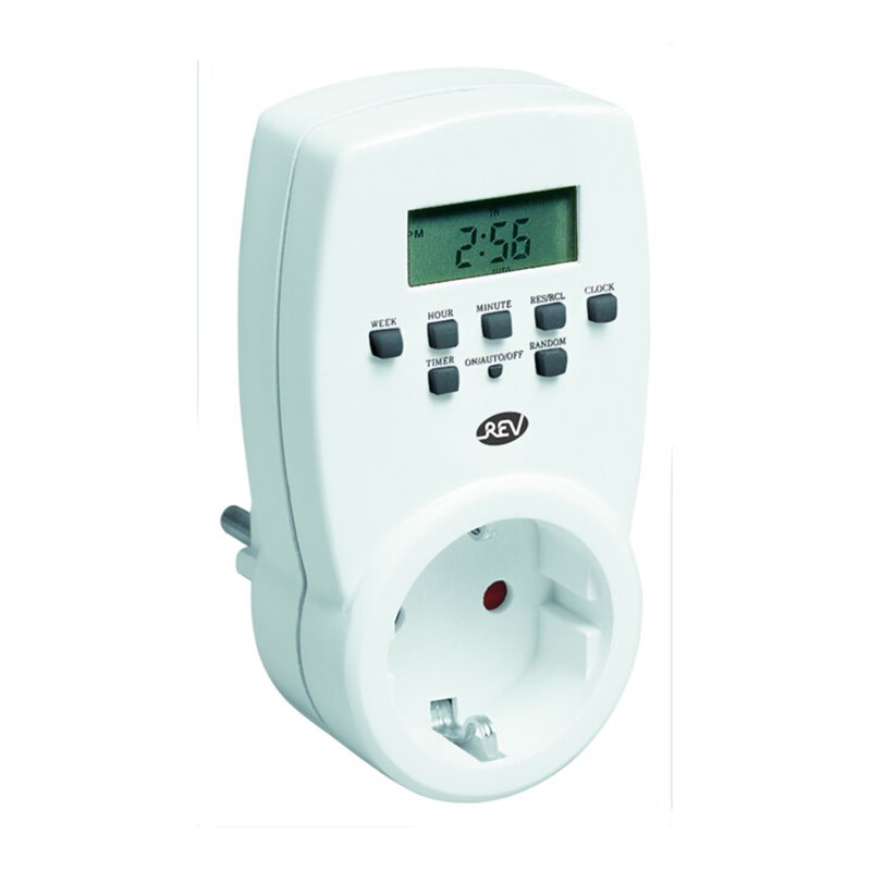 REV Zeitschaltuhr digital weiß