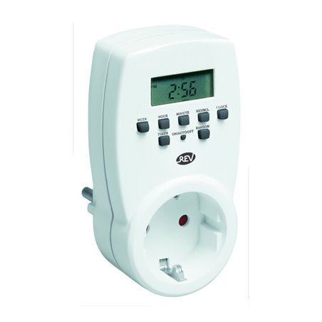 REV Zeitschaltuhr digital weiß