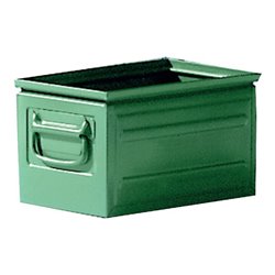 Stapeltransportkasten Stahl Gr. B grün B200xT350x200 mm