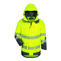 Elysee Warnschutzparka Arwid gelb/grau Gr. XL