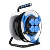 REV Kabeltrommel 25m Stahl IP44 4-fach st-bl H05VV-F 3G1,5