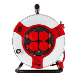 REV Kabeltrommel 40m Stahl Stahl-rot H07RN-F3G