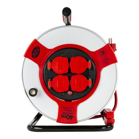 REV Kabeltrommel 40m Stahl Stahl-rot H07RN-F3G