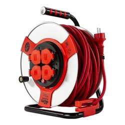 REV Kabeltrommel 40m Stahl Stahl-rot H07RN-F3G