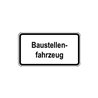 Warn- und Hinweißchild 30, 600x330mm Baustellenfahrzeug RAL-Gütezeichen Folie RA2