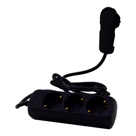 REV Steckdosenleiste 3-fach o. Schalter 2m schwarz Smart