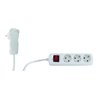 REV Steckdosenleiste 3-fach m.Schalter 5m weiß Smart