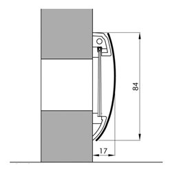 ELLEN Briefkasteneinwurf Inox mit Kl. und Bür. DIY Progr. StahL silber