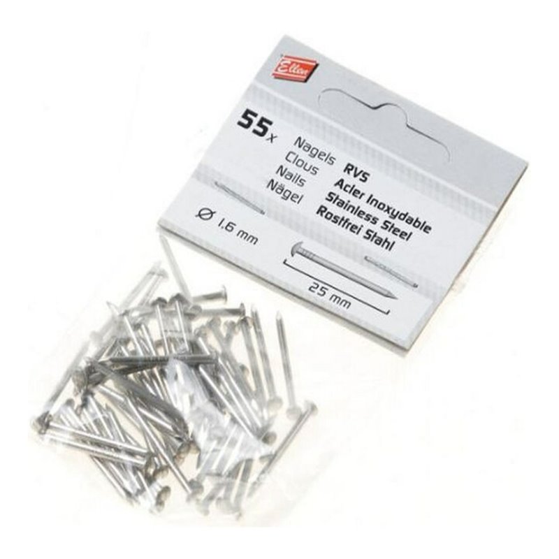 ELLEN Abdichtungsschiene Zubeh Nägel,Stahl silber L 25mm