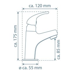 KIRCHHOFF VICO Standventil, Chrom