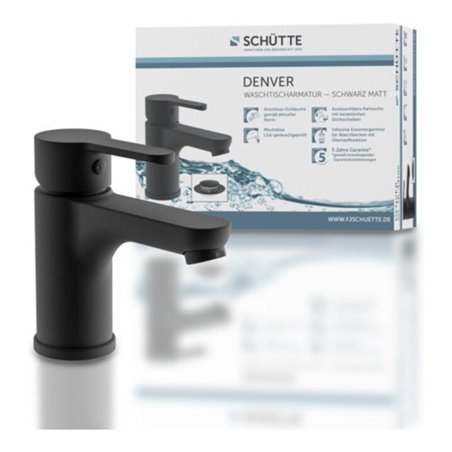 KIRCHHOFF DENVER Waschtischarmatur, Schwarz matt