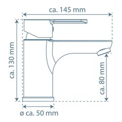 KIRCHHOFF DENVER Waschtischarmatur, Schwarz matt