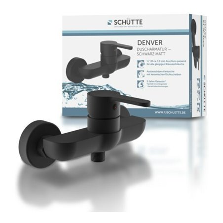 KIRCHHOFF DENVER Duscharmatur, Schwarz matt