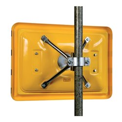 Dancop Halter für Wand-und Pfostenmontage 4-Punkt Kugelgelenk für Spiegel