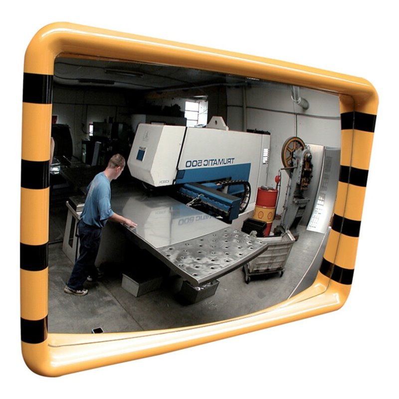 Dancop Industriespiegel B500xH300 mm gelb/schwarz für Innen