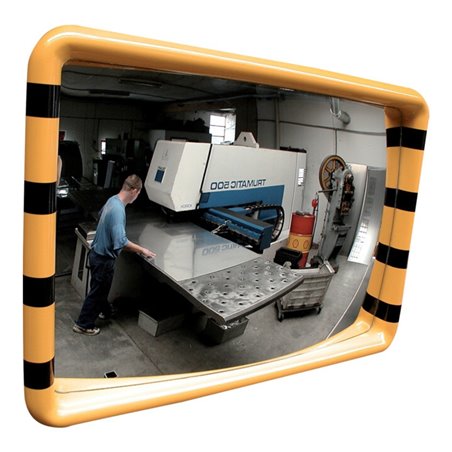 Dancop Industriespiegel B600xH400 mm gelb/schwarz für Innen