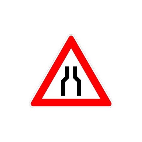 VKZ.120 Dreieck 900mm verengte Fahrbahn RAL-Gütezeichen Folie RA1