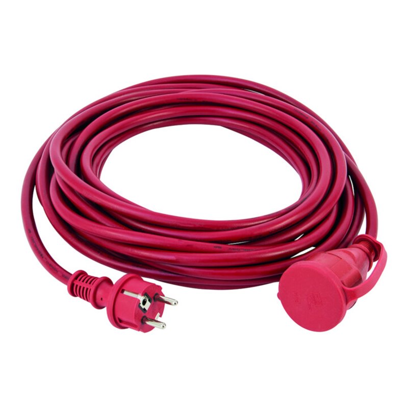 REV Schutzkontakt-Verlängerun Gummi 25 m rot